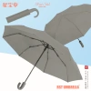 Xingbao Umbrella X3005 Curved hook handle Fully automatic three-fold umbrella, solid color windproof umbrella, plain color automatic umbrella, men's and women's universal umbrella wholesale Item Picture